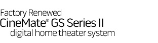 Factory Renewed CineMate GS Series II digital home theater speaker system