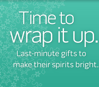 Time to wrap it up. Last-minute gifts to make their spirits bright