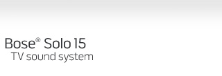 NEW Bose Solo 15 TV sound system