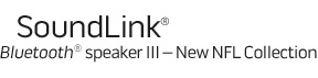 SoundLink BLUETOOTH speaker III - New NFL Collection