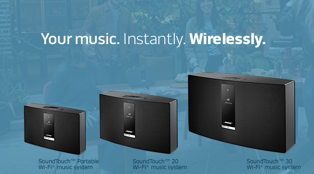 Your music. Instantly. Wirelessly