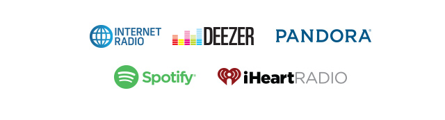 Internet radio, Deezer, Pandora, Spotify and iHeartRadio