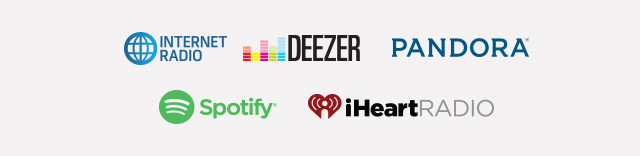 Internet radio, Deezer, Pandora, Spotify and iHeartRadio