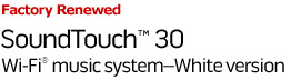 Factory Renewed SoundTouch 30 Wi-Fi music system - White version