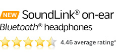 NEW SoundLink on-ear BLUETOOTH headphones. 4.46 average rating*