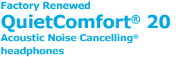 Factory Renewed QuietComfort 20 Acoustic Noise Cancelling headphones
