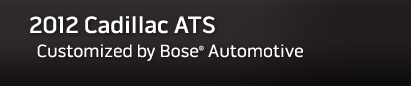2012 Cadillac ATS, Customized by Bose Automotive